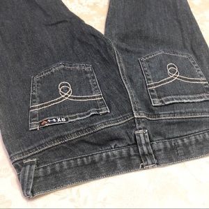 Roxy | Sunset Beach Size 7 Flair Fit Dark Wash